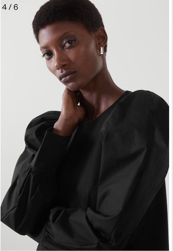 COS puff sleeve A line dress sizeXS