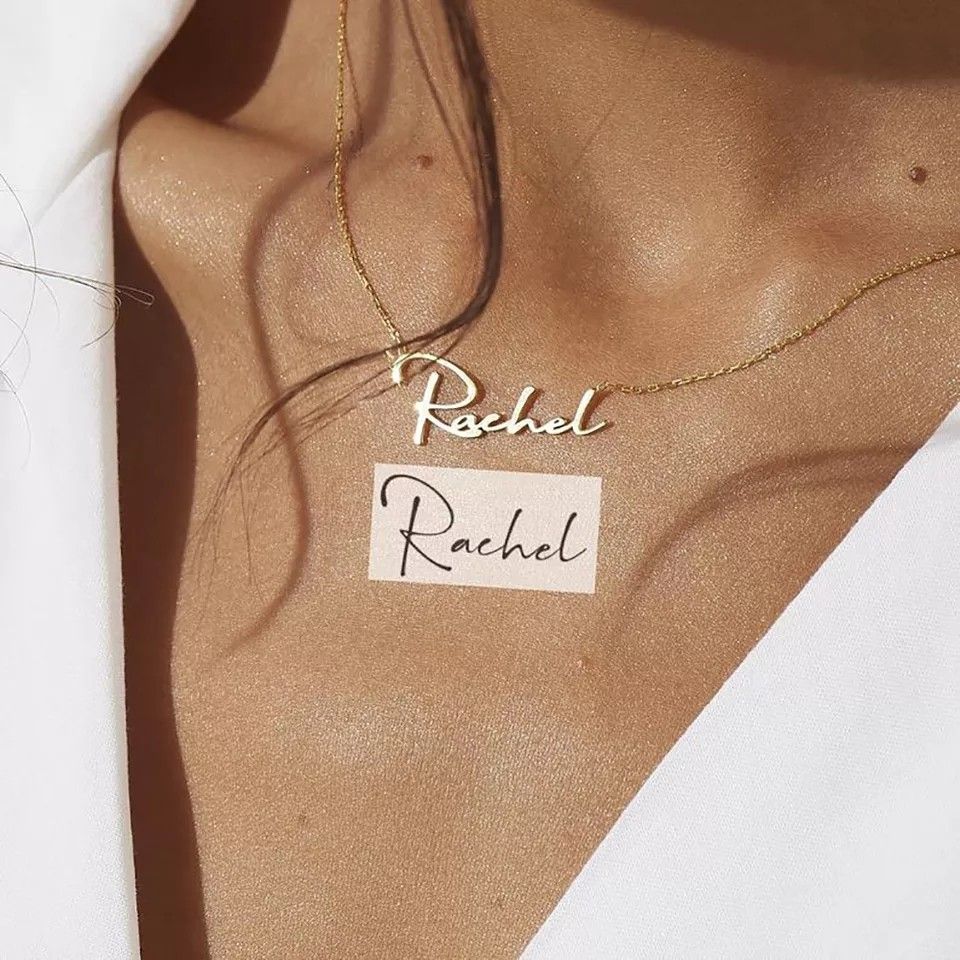 Girlfriend necklace with boyfriend's name outlet