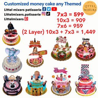 Customized money cake / Money pulling cake / Birthday cake / Authentic Taiwanese Cake / Affordable cakes