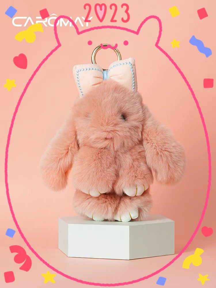 Cute bunny keychain on sale