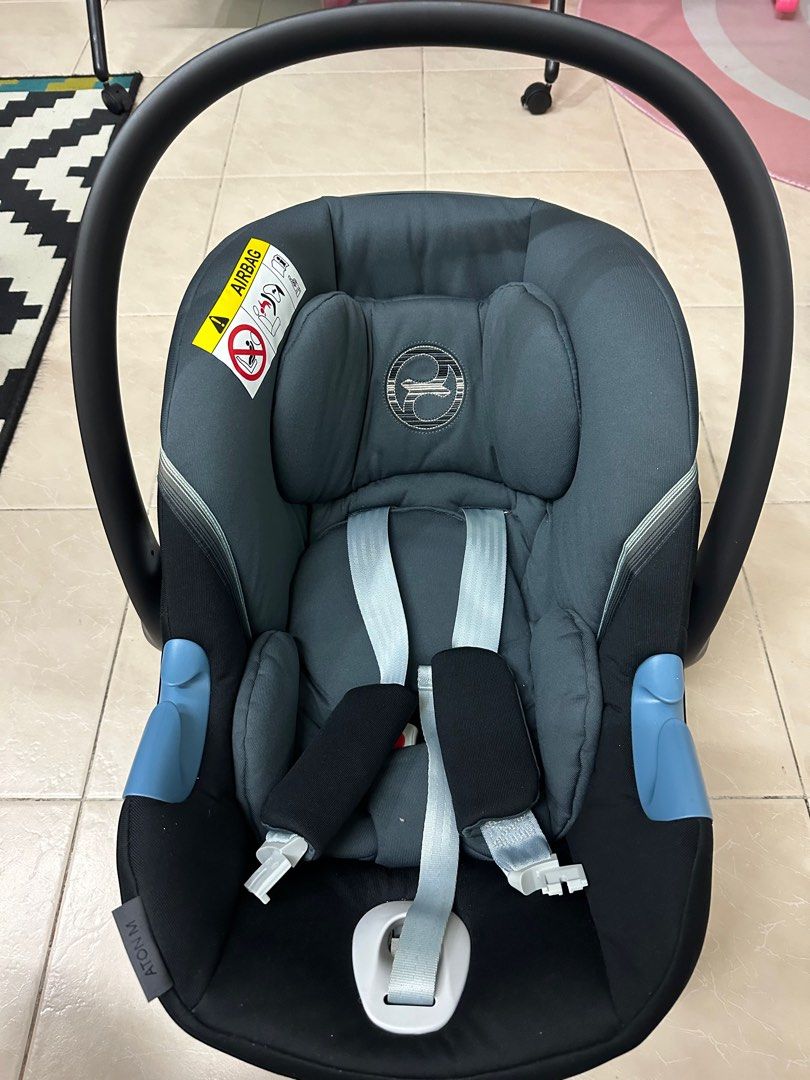 Cybex Gold Infant Car Seat Aton M i Size Granite Black