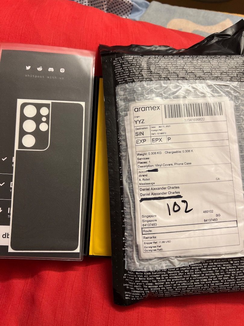 dbrand skin Samsung S21 Ultra, Mobile Phones & Gadgets, Mobile & Gadget Accessories, Cases