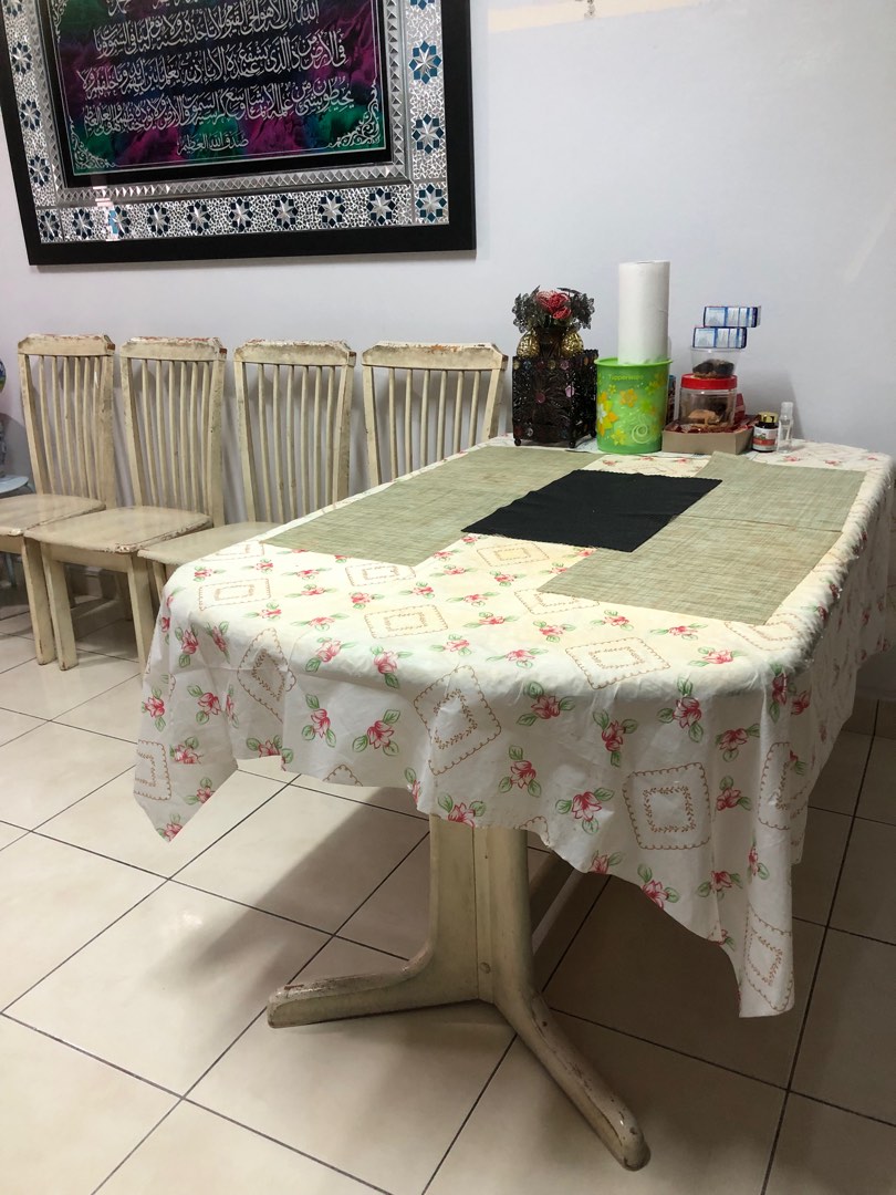 Dining Table Kayu, Furniture & Home Living, Furniture, Tables & Sets on