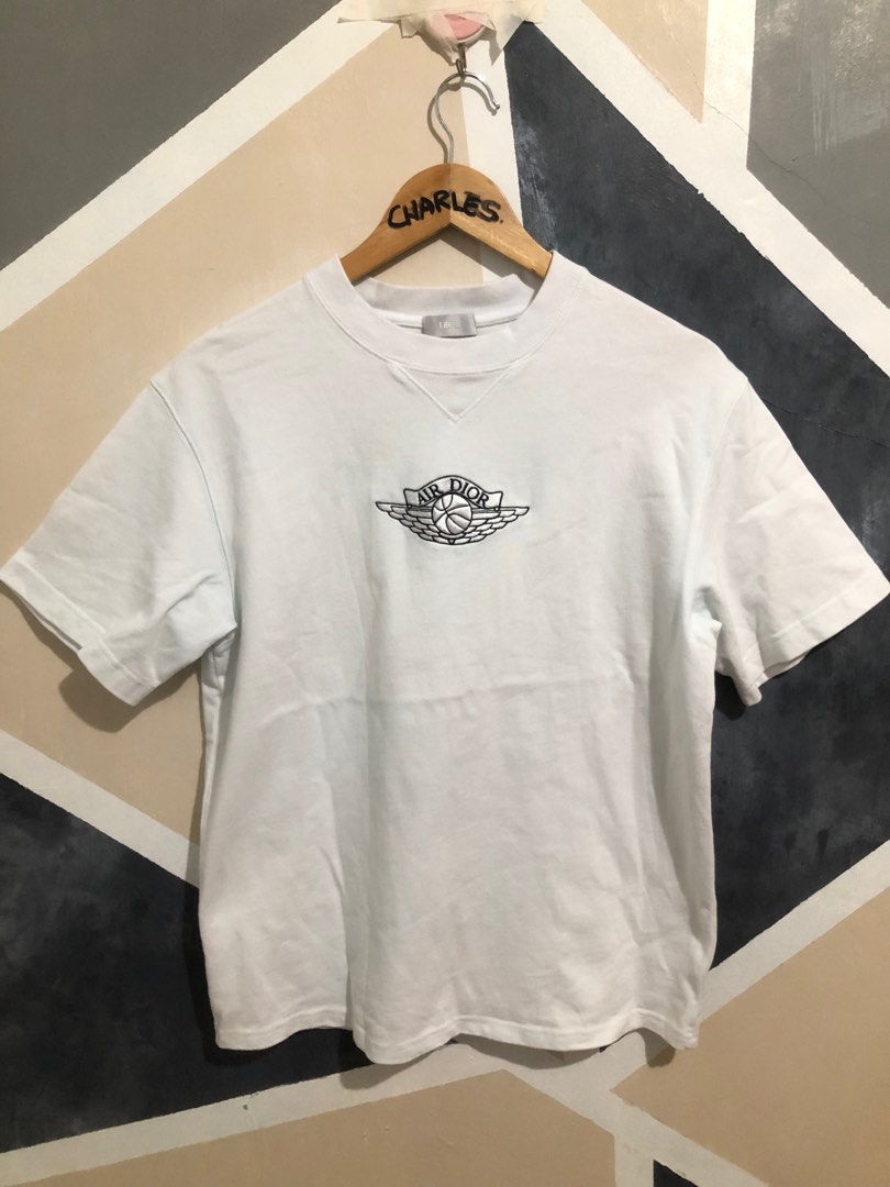 Dior x Air Jordan Wings T Shirt Men s Fashion Tops Sets Tshirts