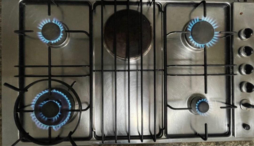 Elba Gas Stove (Made in Italy) Stainless Steel, Furniture & Home Living