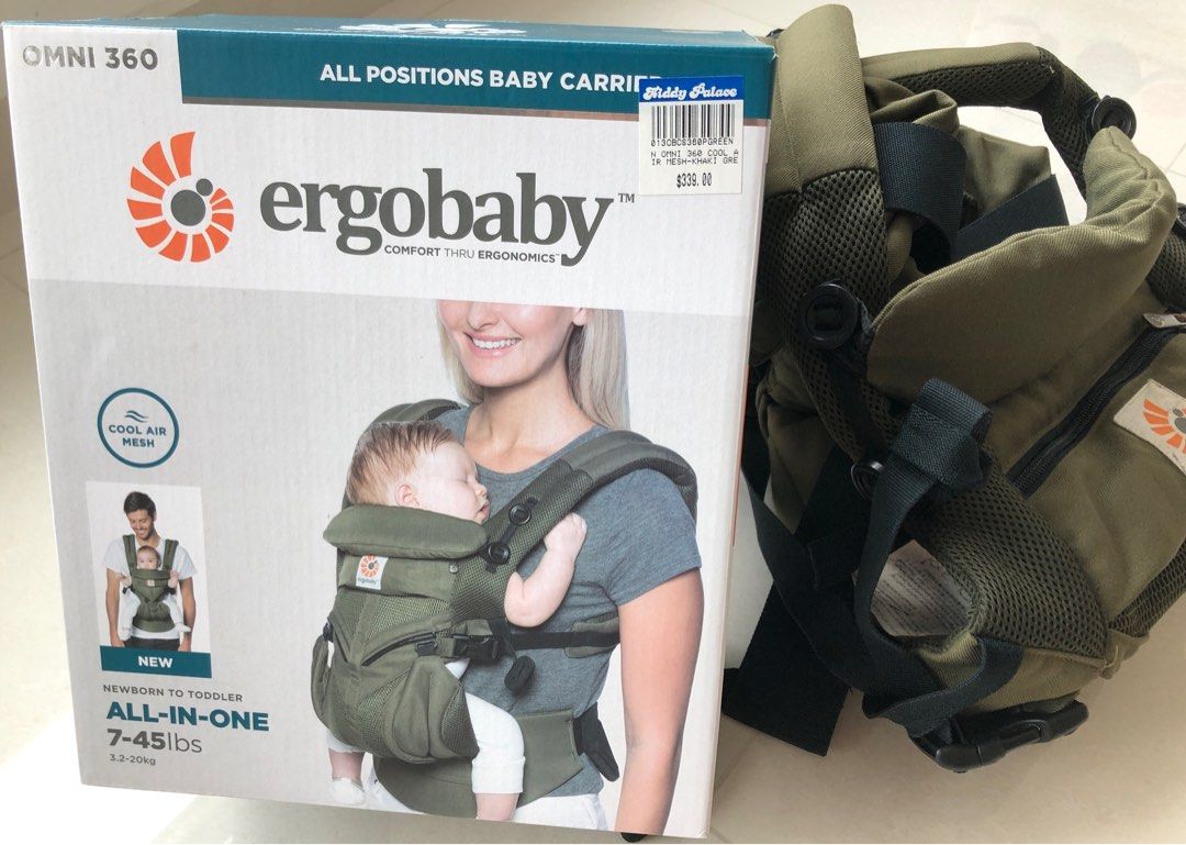 Ergobaby omni 360 cool hot sale air mesh khaki green