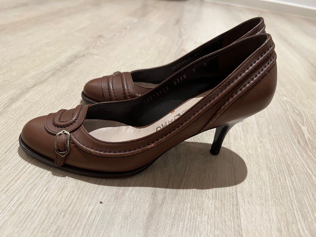 ferragamo black heels