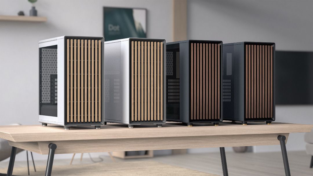 Fractal Design North XL Chalk Mesh & Tempered Glass With Oak Front EATX TG Desktop PC Casing