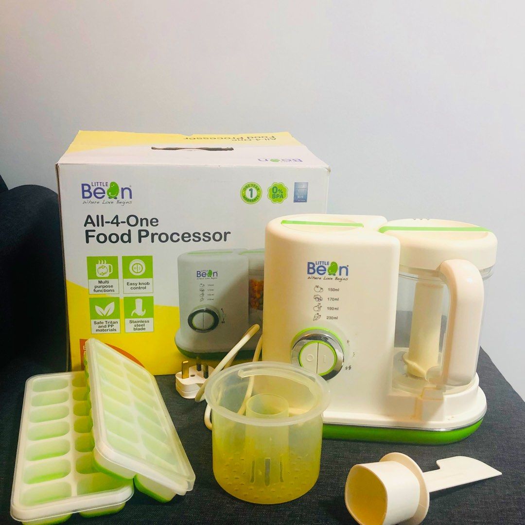Full set 4 in 1 Little Bean Food (Steamer & Blender), Babies & Kids, Nursing & Feeding, Weaning