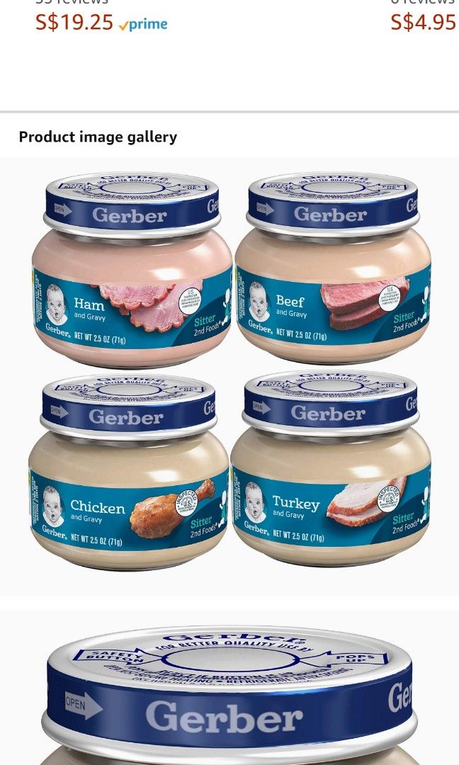 Gerber meat baby cheap food