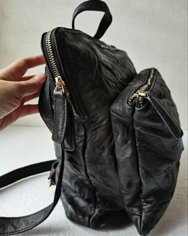 Givenchy Backpack Black Crampled leather Bag Luxury Bags