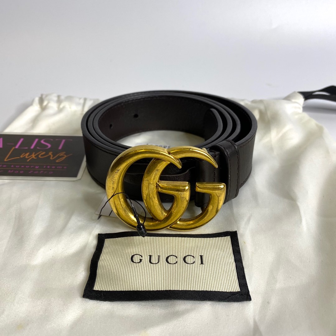 GUCCI BELT BROWN, Women's Fashion, Watches & Accessories, Belts on