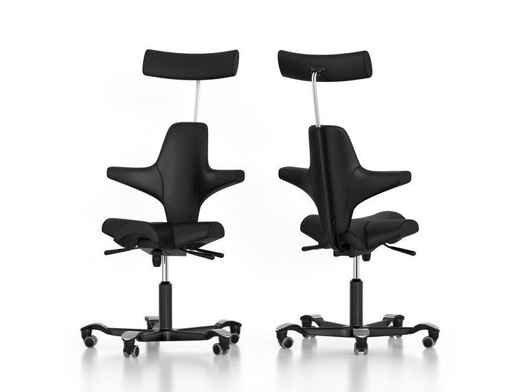 Hag Capisco Full Leather with Black Headrest 8106 Not Puls, Furniture & Home Living, Furniture