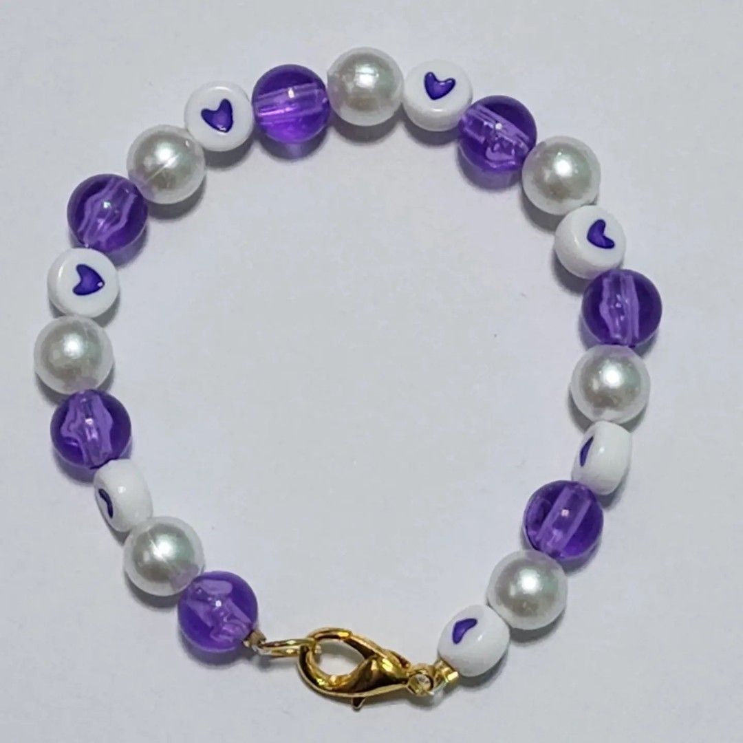 Purple heart bracelet hotsell