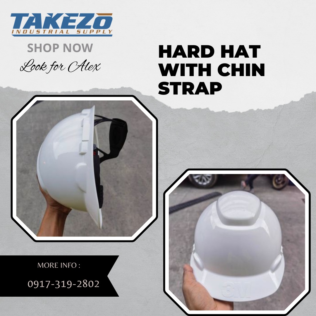 Hard Hat with Chin Strap, Commercial & Industrial, Construction Tools