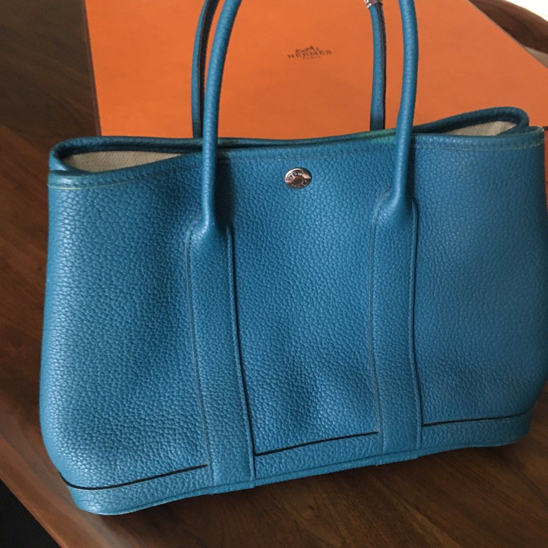 Hermes Garden Party 30 in rare Etoupe Negoda leather, Luxury, Bags &  Wallets on Carousell