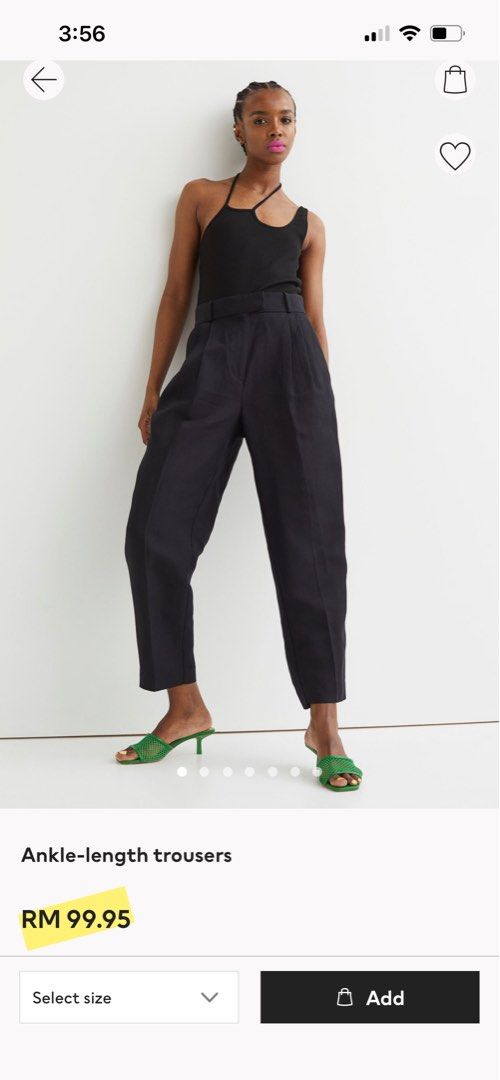 H&m ankle shop length trousers