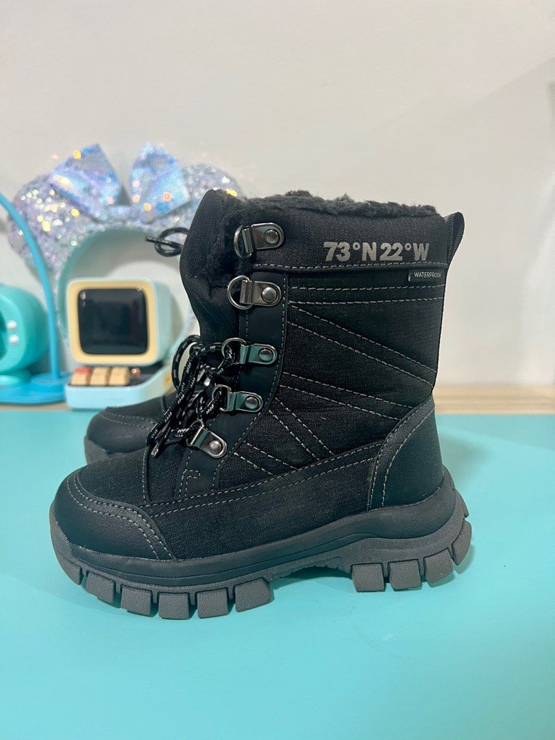 H M Waterproof boots for toddler kids spring winter autumn Babies Kids Babies Kids Fashion on Carousell