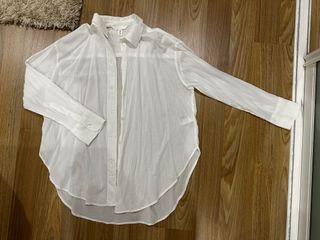 H&M White Button Up Shirt