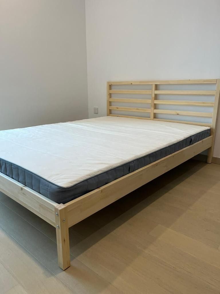 Ikea bed frames & spring typr mattress, Furniture & Home Living