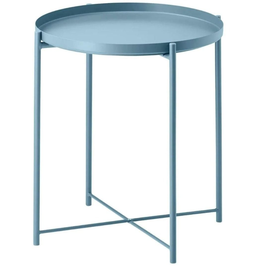 IKEA Blue Tray table (GLADOM), Furniture & Home Living, Furniture