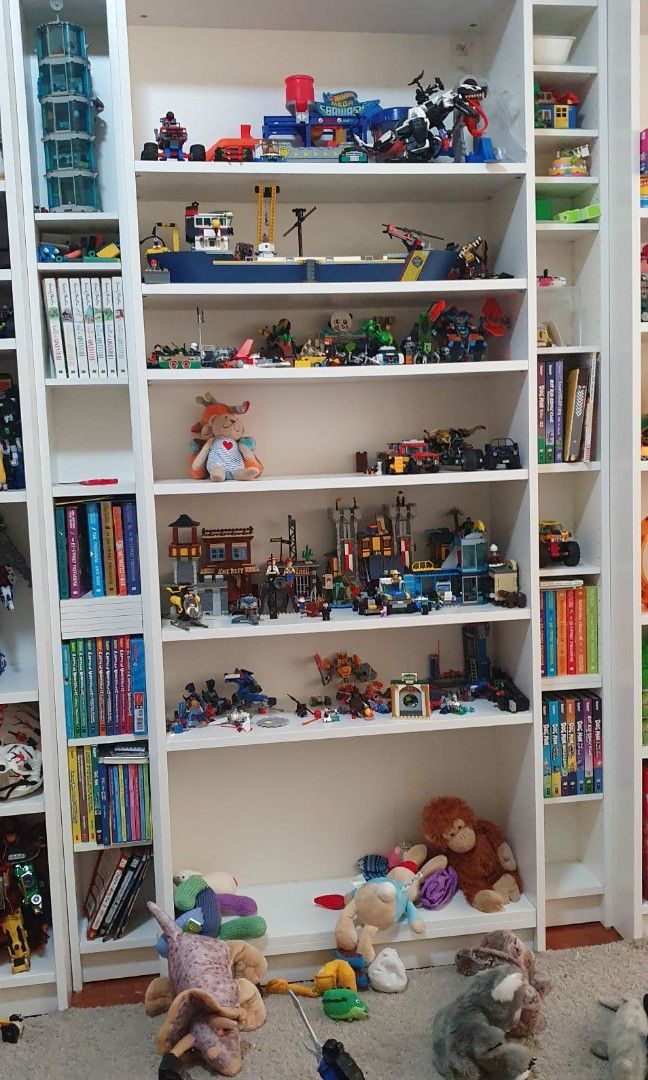 IKEA Bookshelves x 5 used for Lego display, Furniture & Home Living