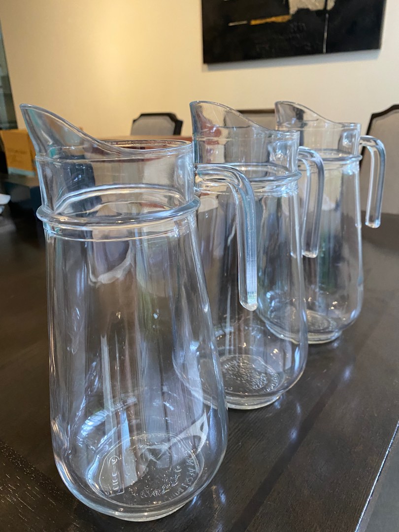 IKEA Glass Beverage Pitchers, Furniture & Home Living, Kitchenware & Tableware, Pitchers
