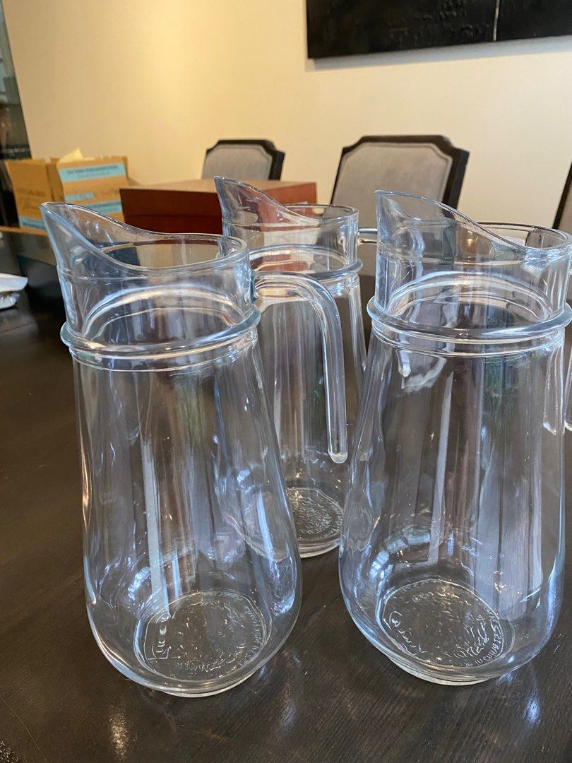 IKEA Glass Beverage Pitchers, Furniture & Home Living, Kitchenware