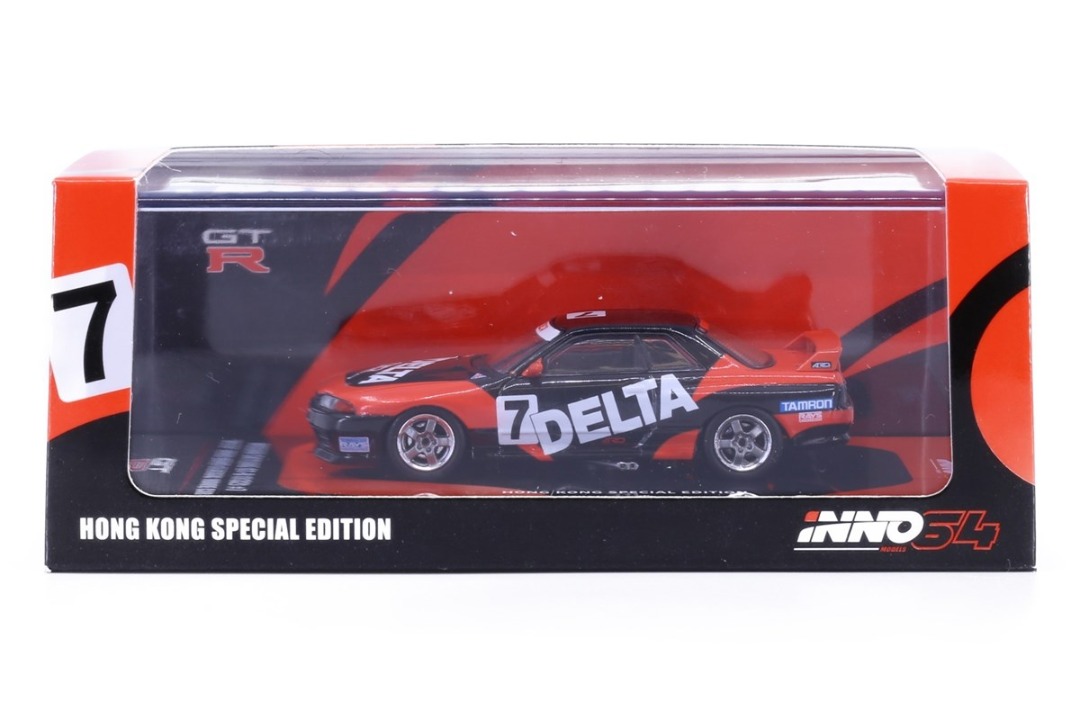 INNO64 - NISSAN SKYLINE GT-R R32 #7 DELTA HK Classic Movie Car