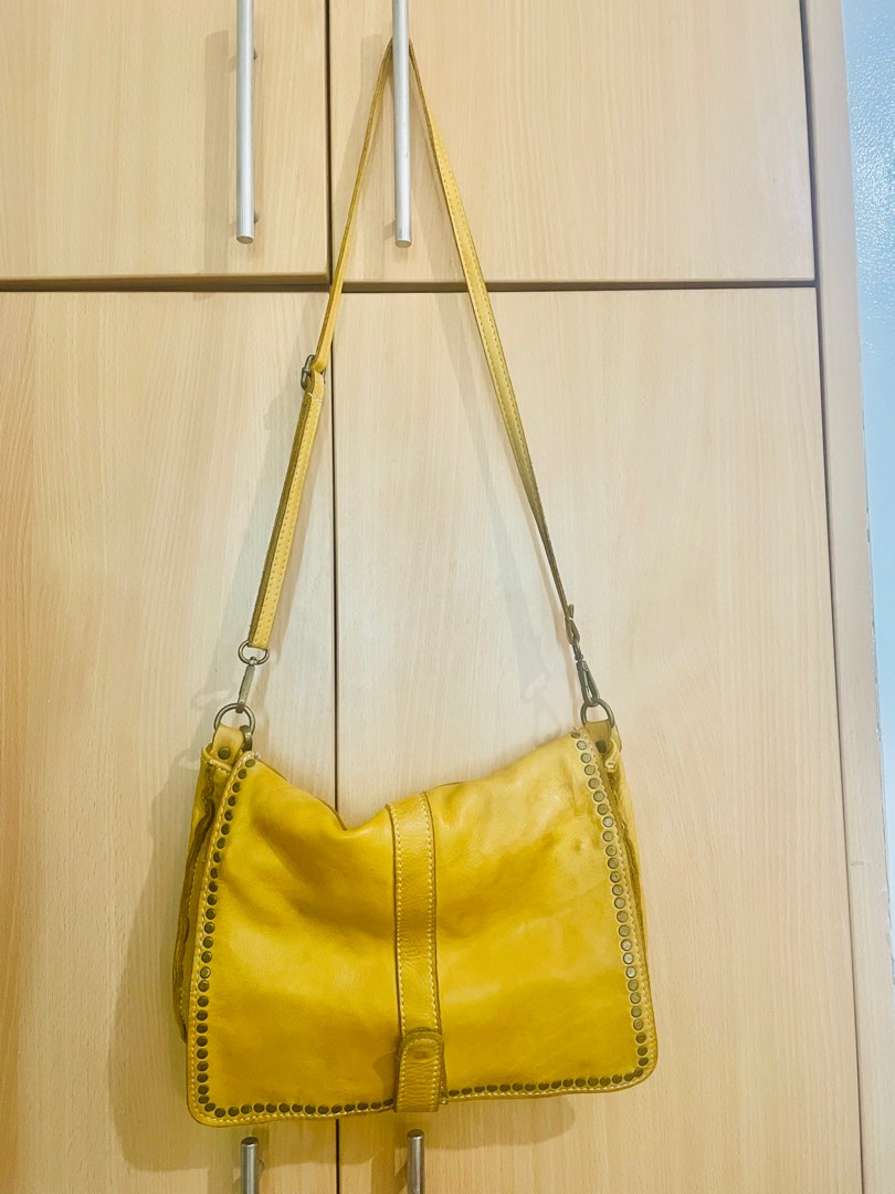 Italian leather shoulder bag, Women's Fashion, Bags & Wallets, Shoulder