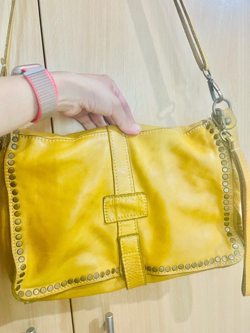 Italian leather shoulder bag, Women's Fashion, Bags & Wallets, Shoulder