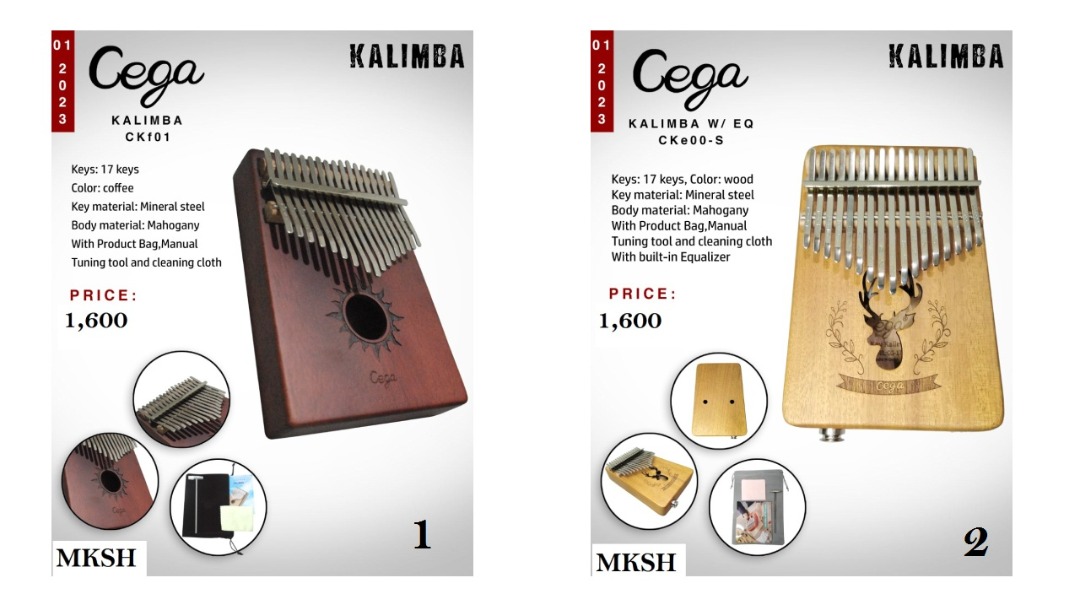 Kalimba Instrument ( CKF01 , CKE00 -S ), Hobbies & Toys, Music & Media ...