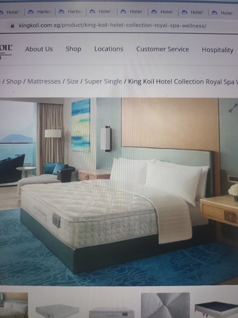 King Koil Hotel Collection Royal Spa Wellness mattress, Furniture & Home Living, Furniture, Bed