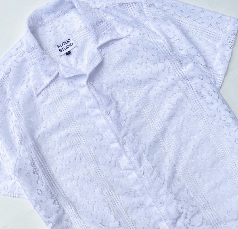 Kloud Studio - Daisy White Shirt / Kemeja Putih, Fesyen Pria, Pakaian ...