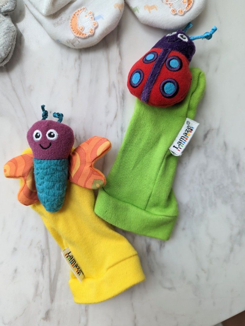 Lamaze Gardenbug Wrist Rattles and Foot Finders Toy Set