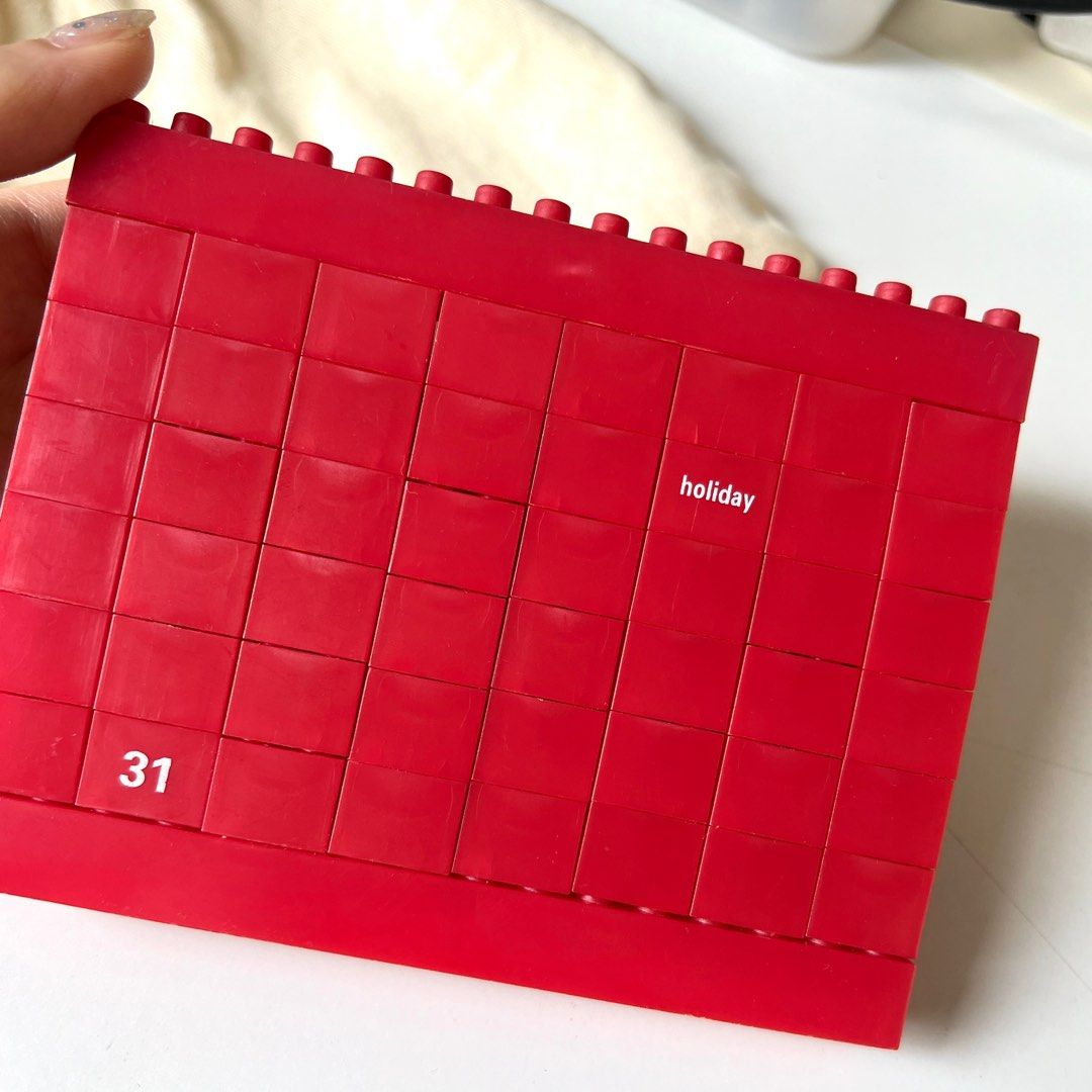 LEGO Table Calendar blocks DIY toy set Hobbies Toys Stationery