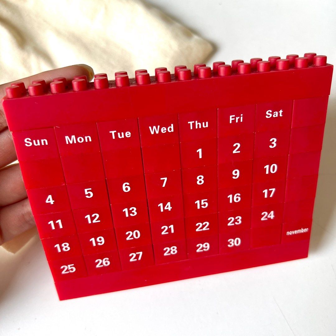 LEGO Table Calendar blocks DIY toy set Hobbies Toys Stationery