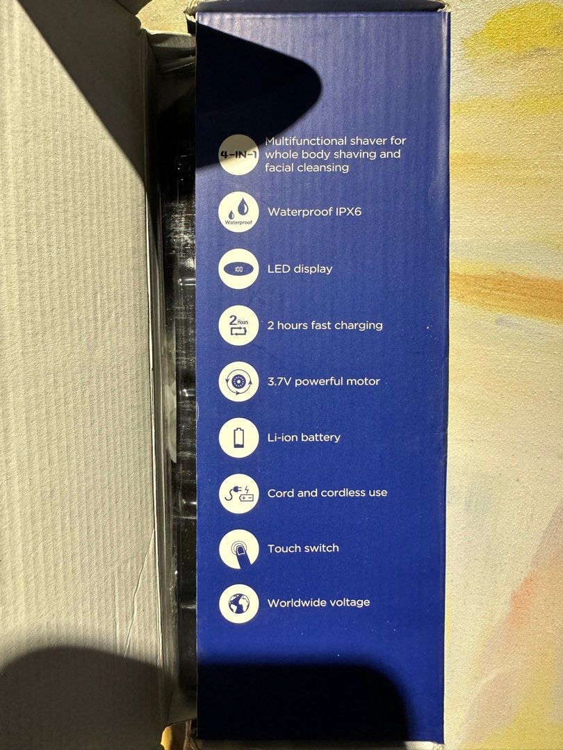 LIMURAL 4IN1 WATERPROOF WET DRY ELECTRIC SKULL SHAVER, BALD HEAD SHAVER, ELECTRIC ROTARY