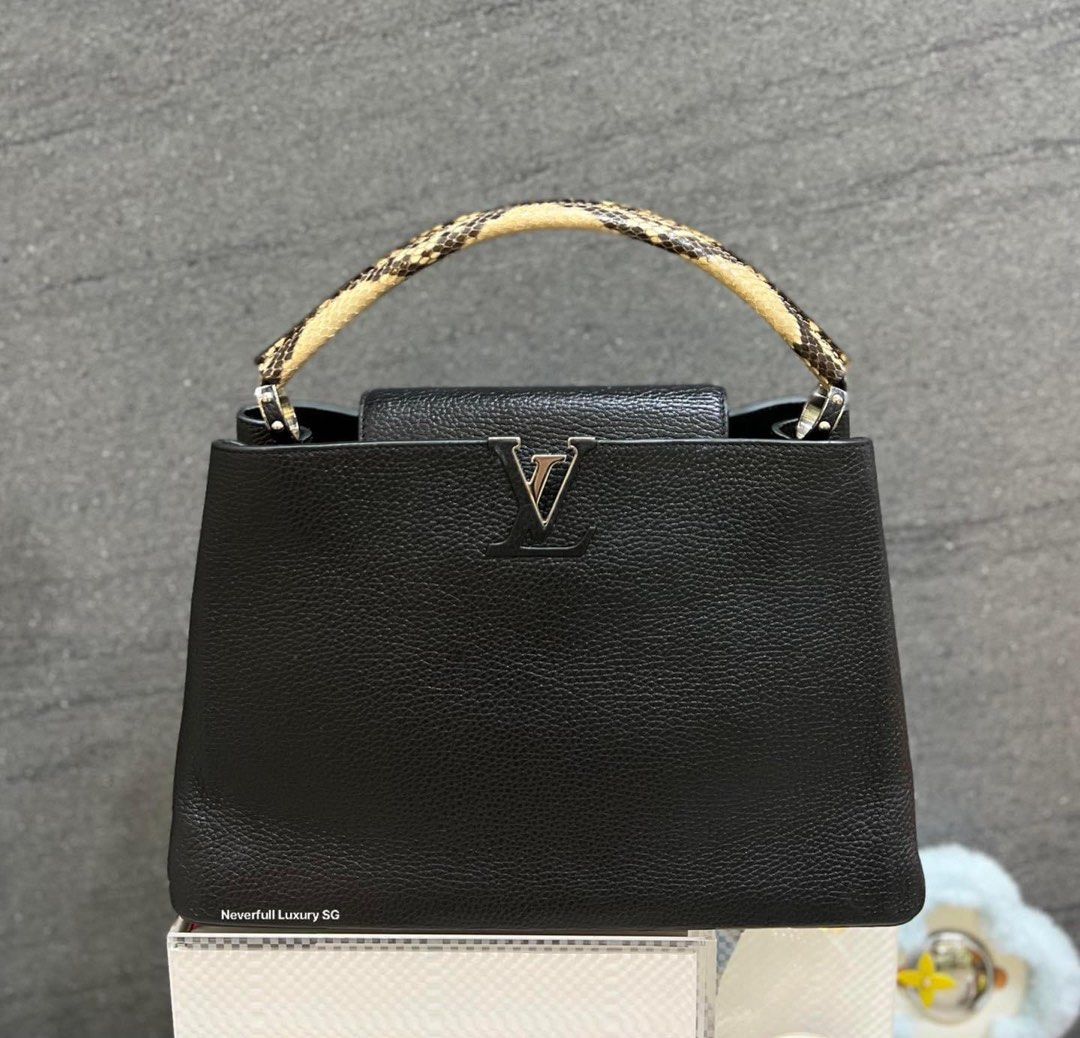 LV Capucines Mini Python Handle, Luxury, Bags & Wallets on Carousell