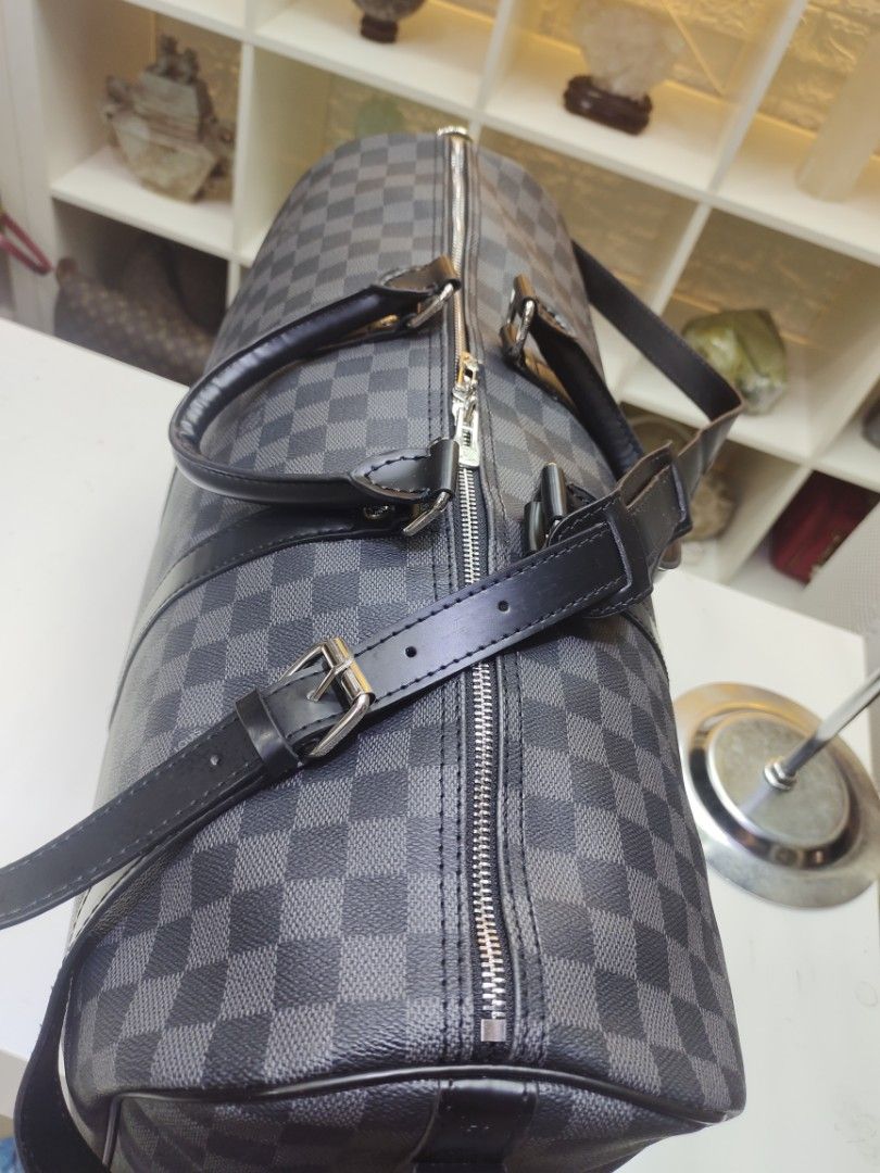 Louis Vuitton Keepall Bandouliere 50 Damier Travel Bag