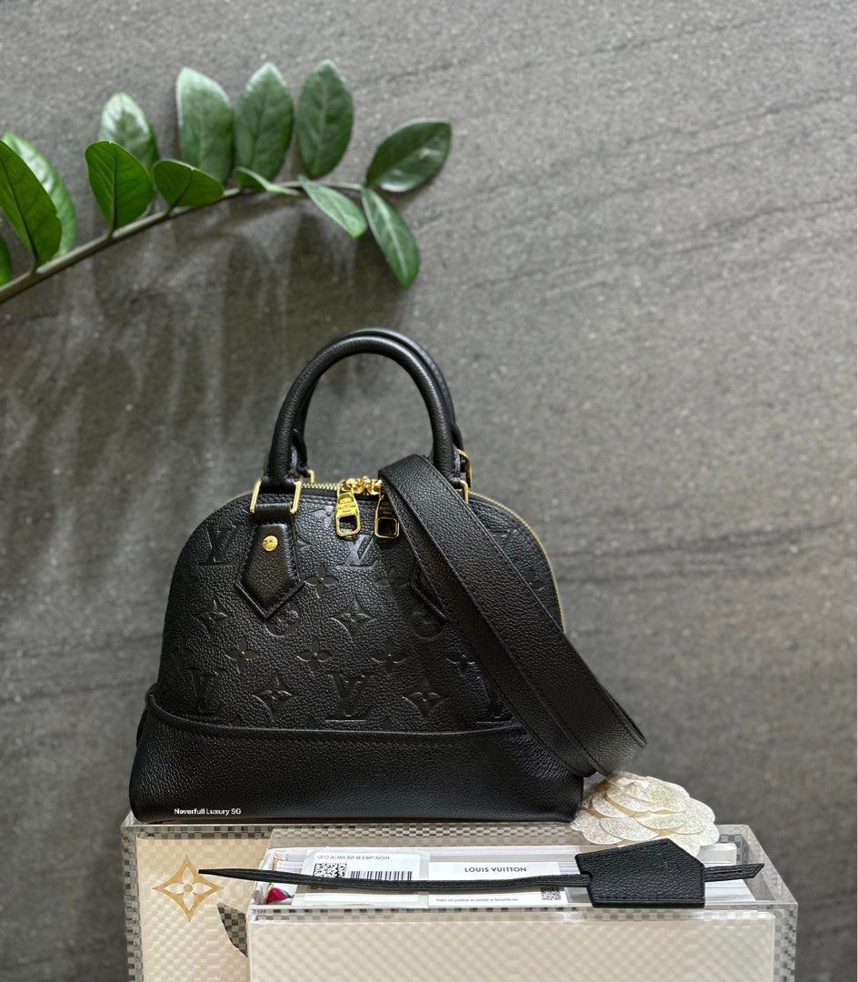 Louis Vuitton Neo Alma PM Monogram Empreinte Shoulder Bag Black