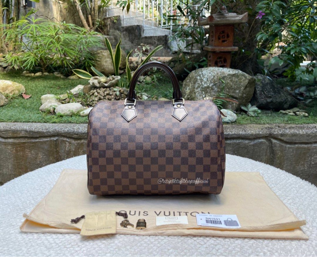 Louis Vuitton Speedy 30 Damier Ebene, Luxury, Bags & Wallets on