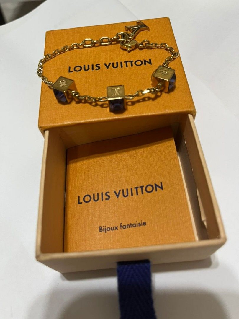 Louis Vuitton Vintage - Gamble Crystal Bracelet - Gold Purple