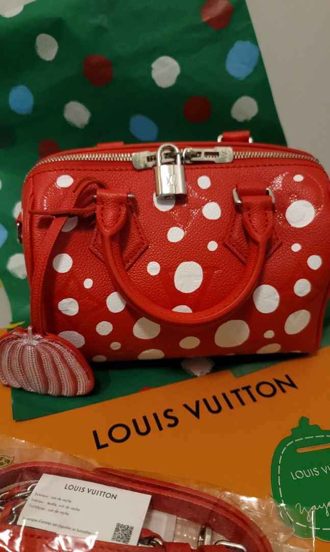 Louis Vuitton x Yayoi Kusama Speedy Bandouliere 20 Red/White in