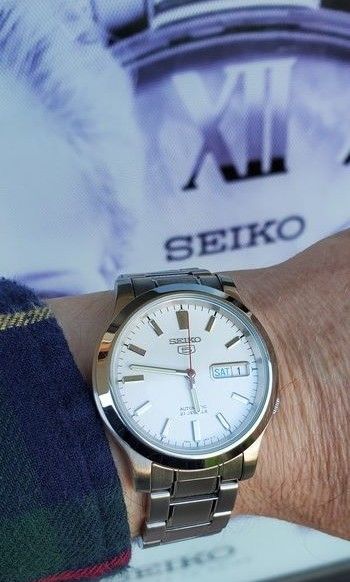 Lowest Price*Seiko SNK789 Men's Unisex Automatic White Dial