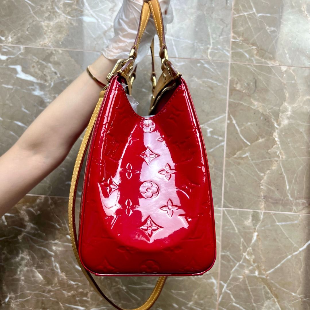 LV Brea PM Vernis Red Patent Leather, Luxury, Bags & Wallets on Carousell