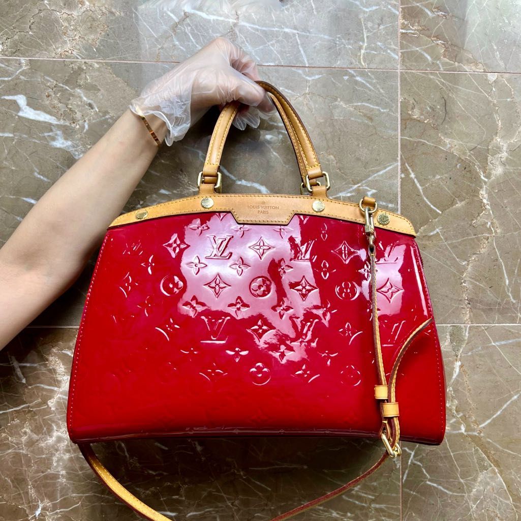 LV Brea Patent Leather Rouge GM Patent Leather, Luxury, Bags & Wallets on  Carousell