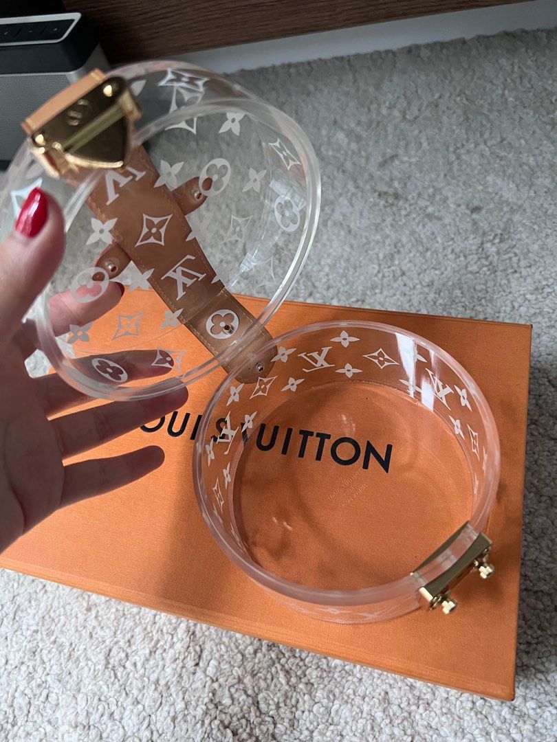 RARE Louis Vuitton Scott Trunk Box Acrylic Clutch –