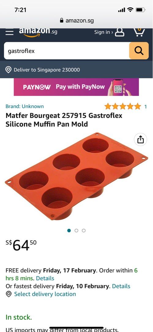 Matfer Bourgeat Gastroflex Mini Muffin Mold