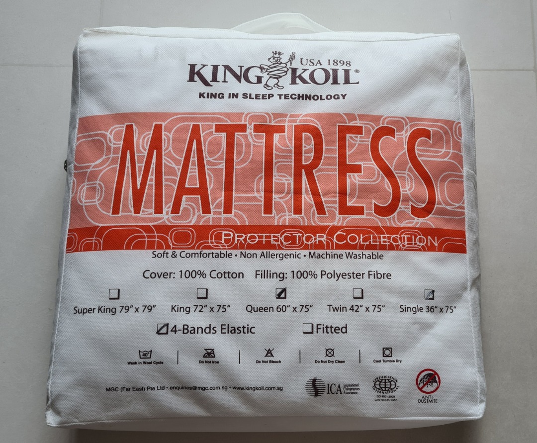 Mattress Protector / King Koil / Queen, Furniture & Home Living
